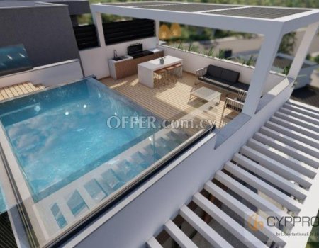3 Bedroom Penthouse with Pool in Ypsonas