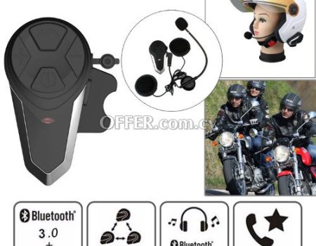 Bluetooth intercom device motorcycle helmet intercom 1000M wireless helmet headset waterproof BT interphone - 5