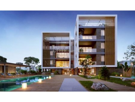Luxury two bedroom apartment for sale in Paphos with communal swimming pool gym - 2