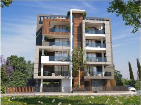 Under construction luxury 2 bedroom penthouse with roof garden and sea view for sale in Larnaca