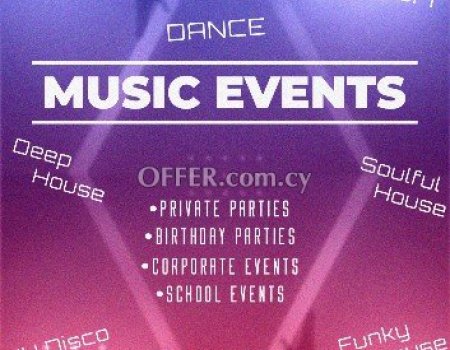 Dj Services for private parties ,birthday parties & more