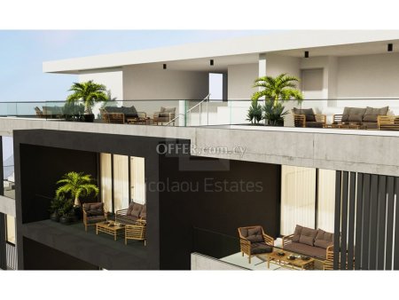Three bedroom duplex penthouse with roof garden for sale in Lakatamia