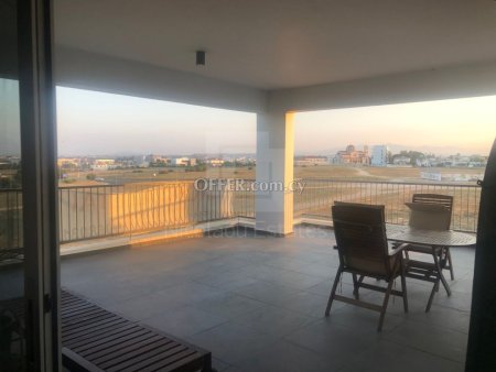 Three bedroom apartment with private roof garden and city views for rent in Dasoupoli area