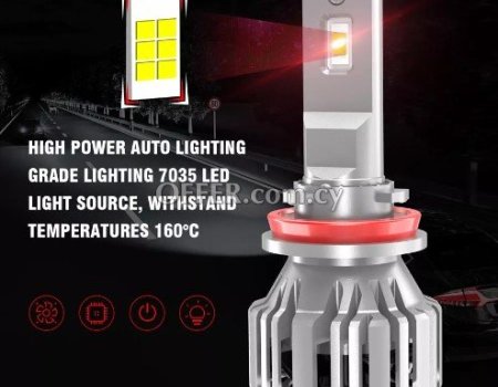 X12 LED Headlight Bulbs H8 H9 H11 10000LM With GC-7535 LED Chips 110W Copper PCB 12V - 7