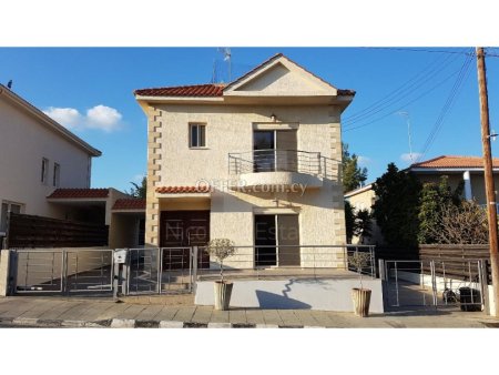Detached three bedroom house for sale in Parekklisia with private swimming pool