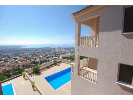 New six bedroom villa for sale on top of Peyia Hills of Paphos