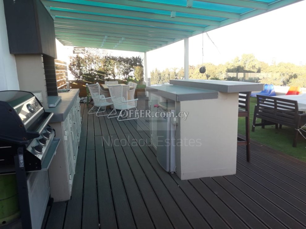 Luxury 2 bedroom penthouse with 120 sq.m. roof garden for rent in Agioi Omologites Engomi - 10