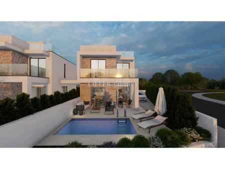New three bedroom villa in a luxury complex in Peyia area of Paphos