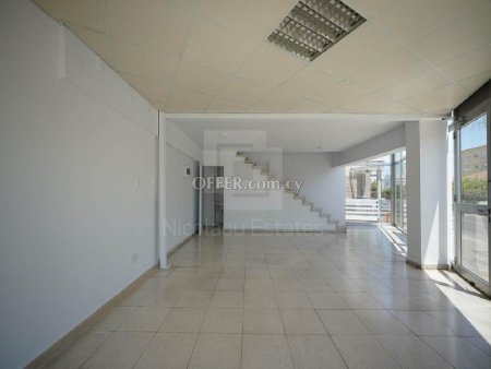 Ground floor shop with mezzanine level and basement for sale in Nicosia center