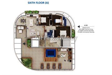 2 Bedroom Luxury Apartment  In Larnaka - 4