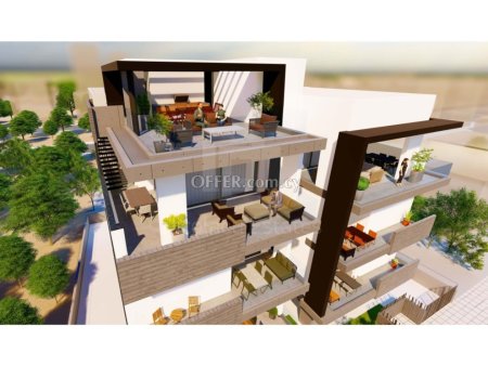 Brand new three bedroom luxury penthouse apartment off plan in Kato Polemidia