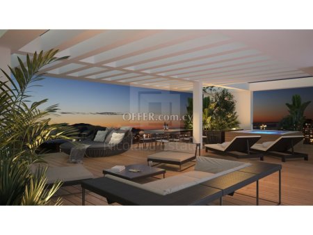 Three bedroom penthouse with 121 sq.m. veranda and Jacuzzi for sale in Acropoli