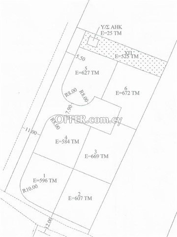 Under Division Plot Of 596 Sq.m.  In Psimolofou, Nicosia - 1