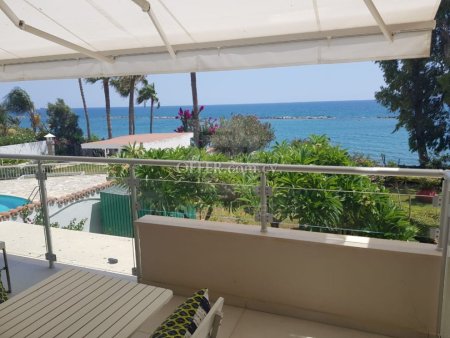 Beachfront two bedroom apartment for rent in Ayios Tychonas area of Limassol
