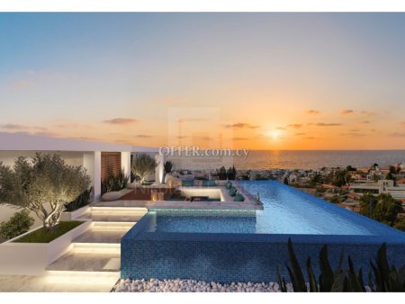 New four bedroom penthouse with private pool and panoramic views in the heart of Paphos