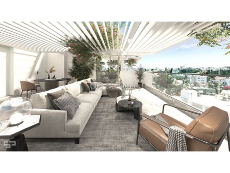 Brand new two bedroom Penthouse plus office with Roof Garden for sale in Acropolis Nicosia - 4