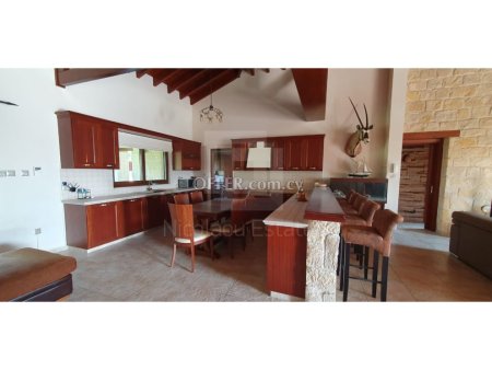 Luxury country style villa for rent in Moni village of Limassol - 4