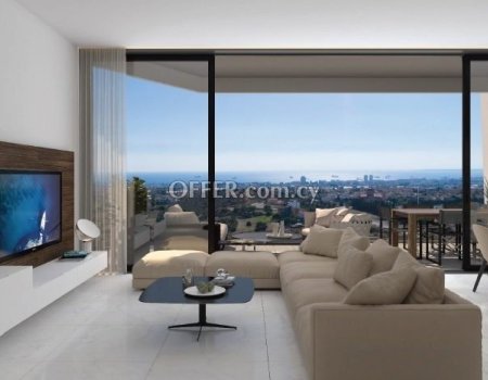 3 Bedroom Penthouse with Roof Garden in Germasogeia Village