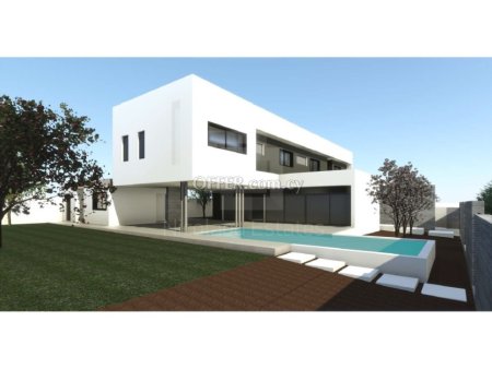 Luxury four bedroom house plus maids room and guest room for sale in Latsia