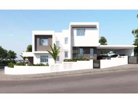 Brand new modern three bedroom house plus office with photovoltaic system in a quiet area of Tseri
