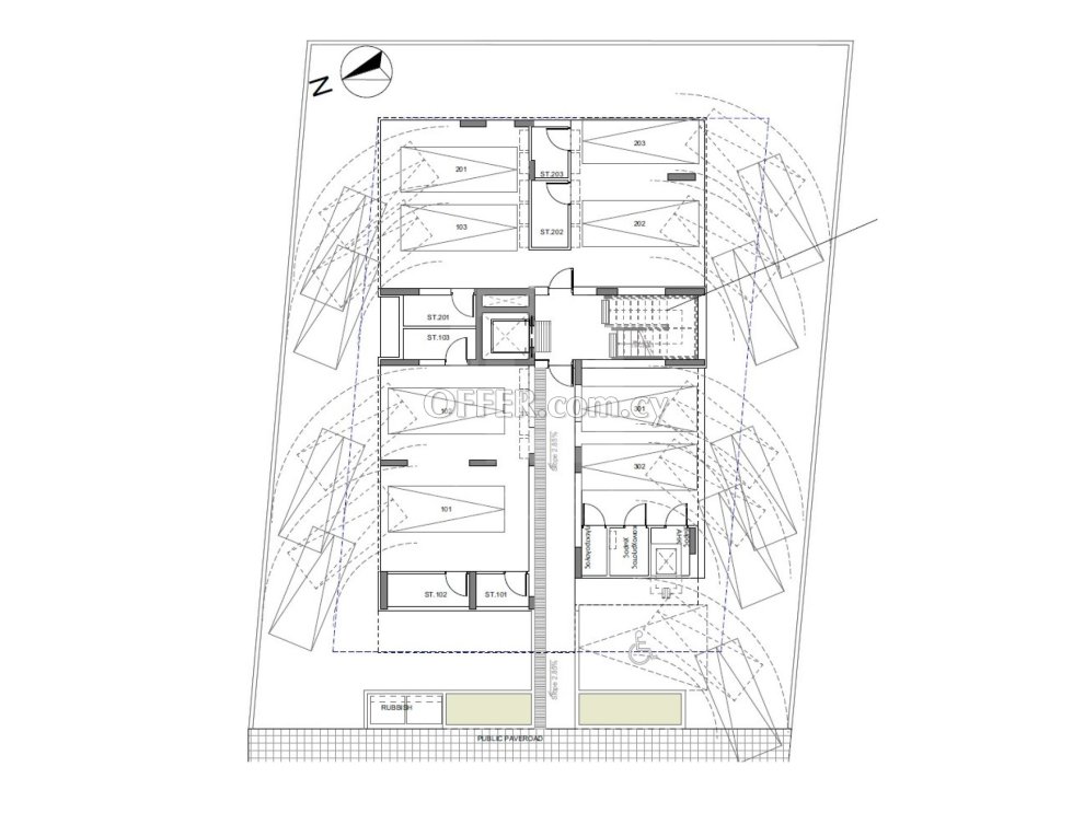 New three bedroom penthouse for sale in Latsia area Nicosia - 3