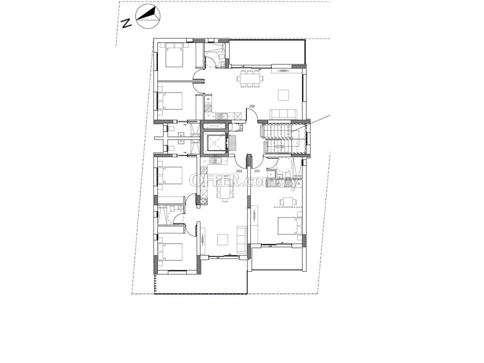 New three bedroom penthouse for sale in Latsia area Nicosia - 5