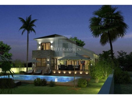 New five bedroom villa with pool in Dekhelia area Larnaca - 2