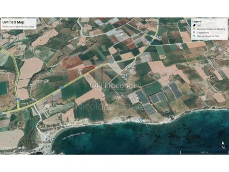 Seaview Plot for sale next to Aldiana Hotel Resort in Alaminos Larnaca. - 2