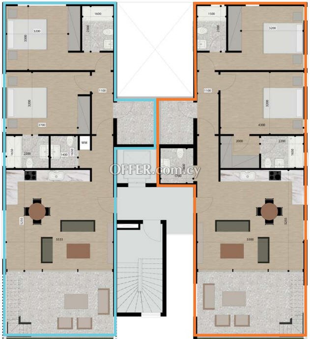 New For Sale €370,000 Apartment 2 bedrooms, Retiré, top floor, Aglantzia Nicosia - 6