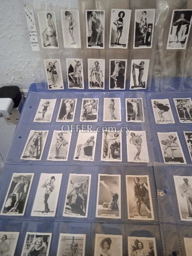 Complete set of 54 collectable real photo's card's, film stars 1937. - 3