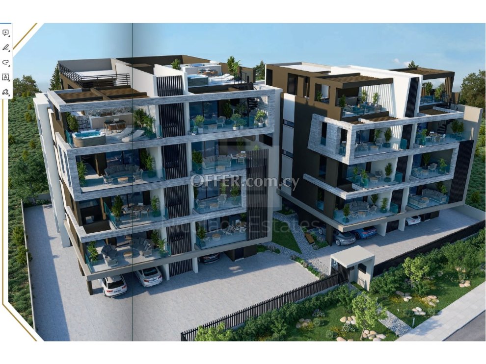Brand new luxury 4 bedroom duplex penthouse apartment in Kato Polemidia - 3