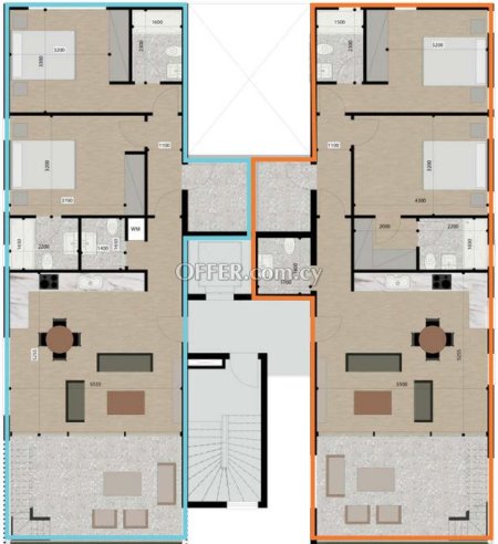 New For Sale €370,000 Apartment 2 bedrooms, Retiré, top floor, Aglantzia Nicosia - 6