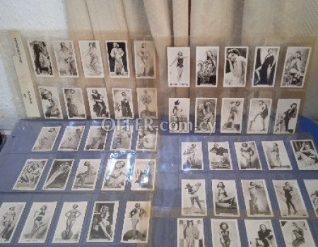 Complete set of 54 collectable cards firm and stage beautys,1939. - 5