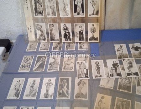 Complete set of 54 collectable cards firm and stage beautys,1939. - 1