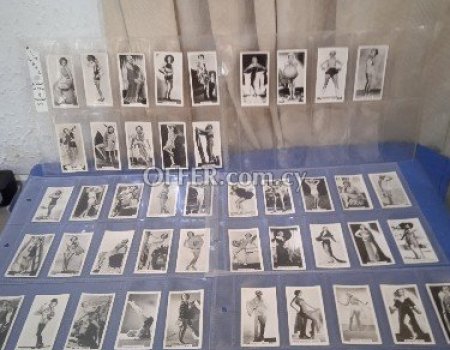 Complete set of 54 collectable real photo's card's, film stars 1937. - 4