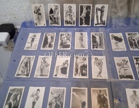 Complete set of 54 collectable real photo's card's, film stars 1937. - 3