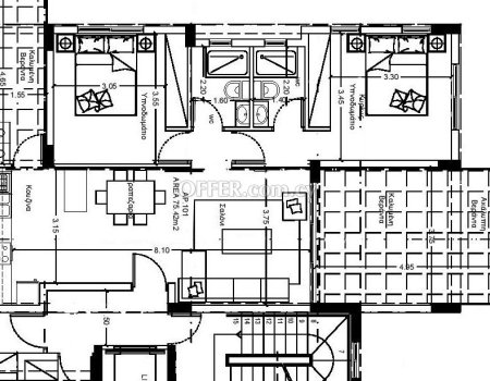 Διαμέρισμα δυο υπνοδωμάτια στην Τσίρειο Λεμεσός - 5