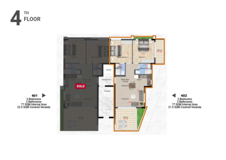 New For Sale €354,000 Apartment 2 bedrooms, Larnaka (Center), Larnaca Larnaca - 2