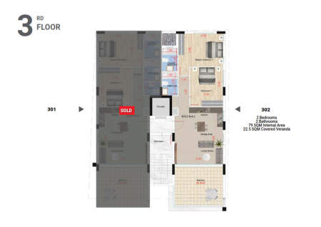 New For Sale €246,750 Apartment 2 bedrooms, Larnaka (Center), Larnaca Larnaca - 2