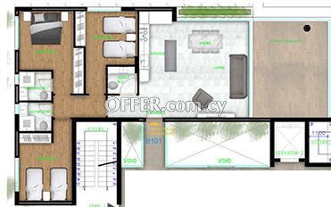 For Sale €511,200 Apartment 3 bedrooms Larnaka (Center), Larnaca Larnaca