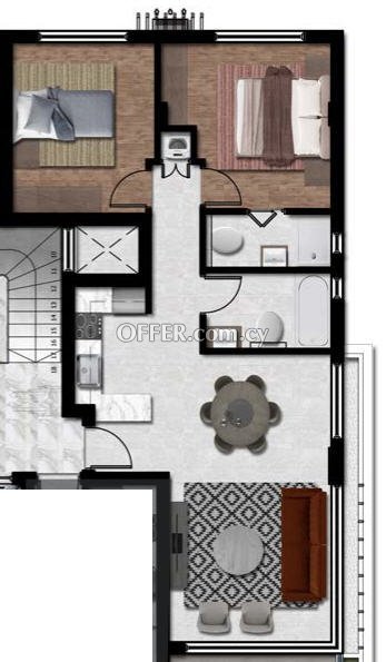 Καινούργιο Πωλείται €260,000 Διαμέρισμα Ρετιρέ, τελευταίο όροφο, Λάρνακα (κέντρο) Λάρνακα - 3