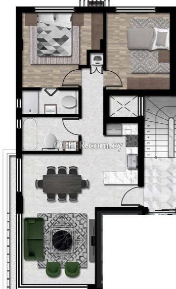 Καινούργιο Πωλείται €270,000 Διαμέρισμα Ρετιρέ, τελευταίο όροφο, Λάρνακα (κέντρο) Λάρνακα - 3