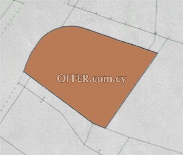 Industrial Piece Of Land Of 1820 Sq.M.  In Aradippou, Larnaka