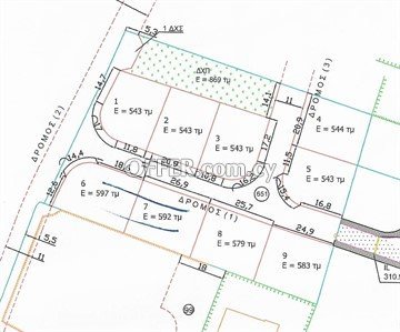 Under Division Plot Of 543 Sq.m.  In Tseri Οn Α Ηill Νear Α Νewly Βuil