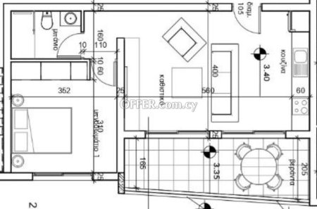 New For Sale €148,000 Apartment 1 bedroom, Tseri Nicosia - 3