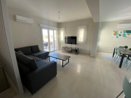 Modern three bedroom duplex apartment for rent in Parekklisia Tourist area