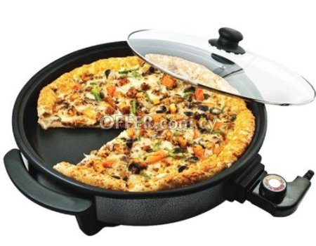 Teppan yaki plate 1400 watt electric grill 36 cm diameter 7 cm depth Ακολουθούν Ελληνικά