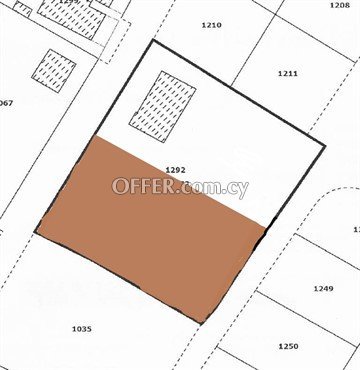 Half Residential Piece Of Land Of 1500 Sq.m.  In Tseri, Nicosia