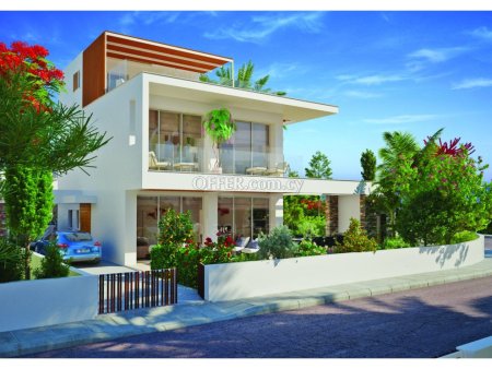 New modern three bedroom semi detached villa for sale in Paphos - 3