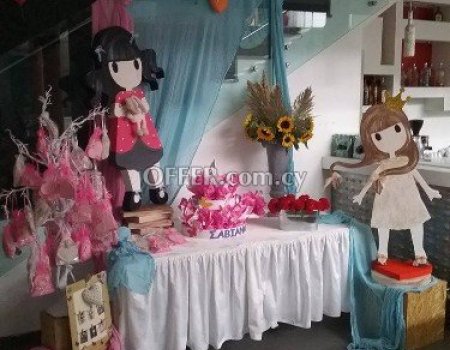 Shapes from polystyrene, backdrop, stands etc - 2